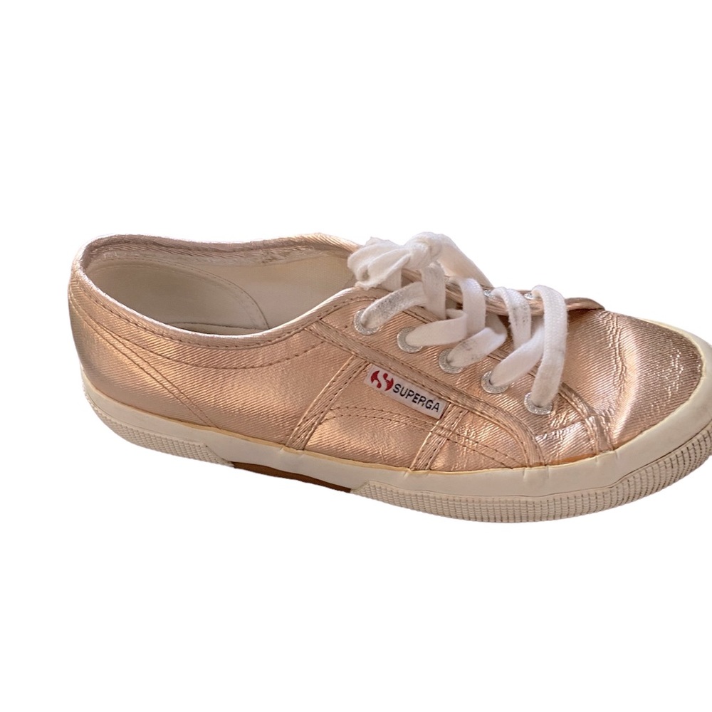 SUPERGA Rose Gold SOO2HGO Tie Sneaker Shoe Men 6